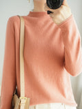 Wool Half-High Collar 2026 Autumn And Winter New Women's Short-Case Korean Version Of The Knitted Bottom Sweater