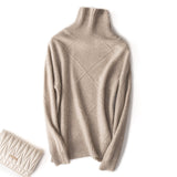 Wool 2026 Autumn And Winter New Women's Clothing Daisies High-Collar Loose Lazy Knitted Knitted Sweater
