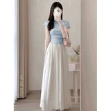Summer 2026 Tea Wearing Two Sets Of Small Fresh Korean Drama Fashion Small Small Dopamine Suit Dress
