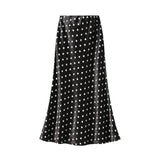Wave Half-Dress Girl Spring New High-Waist Temperament Straight Bag Hip Skirt Winter Skirt Long A Skirt 9859