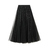 High-Level Sema Yarn Half-Dress Woman Hanging Super Fairy Yarn Cover Across The Big Swing A Word Long Skirt K503