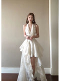 French Sweet Holiday Wind Hanging Neck Dress Spring And Summer New Temperament Super Fairy Irregular Tail Seaside Holiday Dress