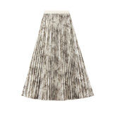 National Style Print 100 Rial Skirt Women 2025 Spring New Slimy Skirt Hanging High Waist A Long Skirt 8926