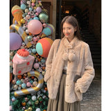 Sensing Ant-Orbital Fur Coat Women's Autumn And Winter New Small Thicker Warm Long-Term Sweater