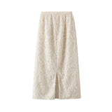 High-End Design Feather Esu On Women's Dress This Year's Popular Half-Skirt Ass And Long Skirts Autumn And Winter 8511