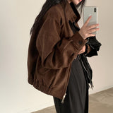 Vintage Slip Velvet Jacket Women 2026 Spring And Autumn Burst Small Senior Sense Short Jacket Top Tide