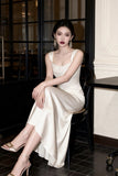 French-Style Fascence-Style Sling Dress Female Waist Fishtail High-End Banquet Engagement Temperament Dress Dress