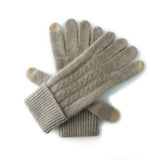Cashmere 2026 Autumn And Winter New Men's And Women's Universal Touch ³é³é³é³éSů Riding Windproof Knitted Five-Fingling Gloves