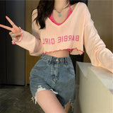 Sweet And Spicy Suit New Summer Sun Protection Shirt Hoodie Shirt Hottie Hanging Neck Sling Shirt Two Sets Of Women's Summer