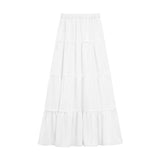 Gentle Style Suit Women's Summer Sweet Spicy Lace Sling Vest Super Fairy Long Dress White Dress Two-Piece