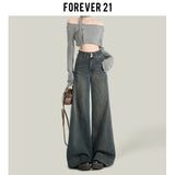 Vintage Blue Autumn Pear-Shaped Broad-Legged Jeans Women's Trend New High-Waisted Loose-Hanging Trousers