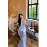 Gentle Wind And Snowflake Hanging Dress Suit Women's Summer Thin Sunscreen Cardigan Hottie Waist Long Skirt