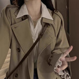 High-End Karat Color Wind Coat Woman 2025 New Autumn And Winter This Year's Popular Small Long Coat