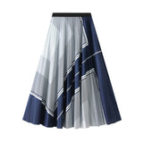 100-Fold Digital Print Skirt Women In The Autumn Of 2025 New High-Rise Thin Long Swing Skirt A2125