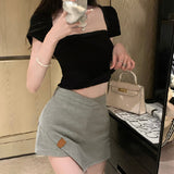 High-Waist Design Sense Niche Irregular Skirt Women 2025 Summer New Ass A Word Short Skirt