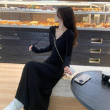 French Hepburn Style Dress 2026 New Autumn And Winter Hoodie Dress Women's Large Size Fat Mm Inside Skirt