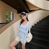 Summer Hottie Wearing Sunscreen Long-Sleeved T-Shirts 2025 New Thin Outer Hoodie Slimming Top
