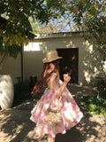 Rich Family Thousand Gold Miu Yunnan Dali Tourism Holiday Flowers Stained With Broken Flowers Hanging Back Pure Lust Dress