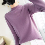 Wool Half-High Collar 2026 Autumn And Winter New Women's Short-Case Korean Version Of The Knitted Bottom Sweater