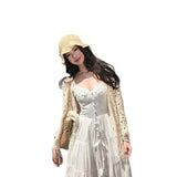 French Suspension Dresses First Love White Dresses Yunnan Xinjiang Tourism Taking Pictures Seaside Vacation Dress