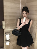 French Temperament Hepburn Wind Waist Skirt Thin Vest Sling Dress Women Summer Small A Skirt Skirt