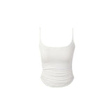 Gentle Style White Sling Vest Dress Set Women's Early Summer New Lazy Wind Korean Leisure Three-Piece Set