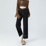 Straight Jeans Women 2025 Summer Trend With New High-Rise Thin Small Man Nine-Point Cigarette Tube Pants