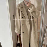New Year Red Festive Hair Coat Woman 2025 Autumn And Winter New Temperament Reduction Of Thin Nie Coat Coat