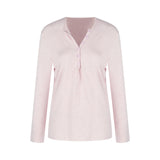 White Lanky Long-Sleeved Loose T-Shirt Women's Autumn Casual Thin Sun Hoodie Pure Color Thin Cloth
