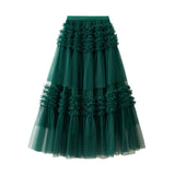 Spring Super Fairy Dress Dress Swree Sweet Retro Layer Lace Cake Skirt Yarn Skirt Skirt 1511
