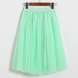 2025 Spring And Summer New Net Yarn Skirt Sweet Princess Dress Tau Yarn Skirt Thorny Skirt Mid-Long Skirt Fairy #8042