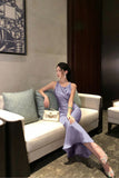 Birthday Dress High-End French Style Evening Dress Fishtail Dress Temperament Sling With Dress Girl