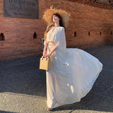 Thailand Chiang Mai Holiday Dress Suit Femininity Sleeveless Top Dress High Waist Half-Dress Design Two Sets