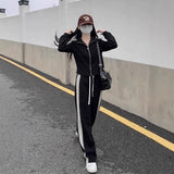 Sports Suit Women 2025 Spring And Autumn New Korean Version Of Loose Temperament Short Coat Fashion Casual Two Sets