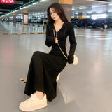 French Hepburn Style Dress 2026 New Autumn And Winter Hoodie Dress Women's Large Size Fat Mm Inside Skirt