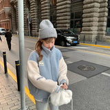 Lambs Gross Baseball Uniform Women's Autumn And Winter 2025 New High-End Fried Street Thick Granular Velvet Fashion Cotton Clothes