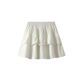 Wicked Short Skirt Women Autumn New Tight Waist 100 Folded Skirt Anti-Bungop Skirt Light Fluffy Cake Skirt 8001