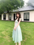 French High-End Atmosphere Temperament Super Fairy Dress Women's New Seaside Thin Waist Design Fairy Dress