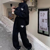 2026 New Autumn And Winter Ins Tide Loose Sports Suit Women's Fried Street Salt Thicken Two-Piece Set