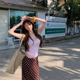 Southeast Asia Thailand Tourism Wearing Hot Girl Style Sexy Body Sling Vest Women Summer Seaside Vacation Two Sets