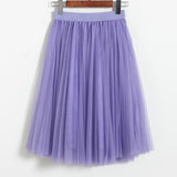 2025 Spring And Summer New Net Yarn Skirt Sweet Princess Dress Tau Yarn Skirt Thorny Skirt Mid-Long Skirt Fairy #8042