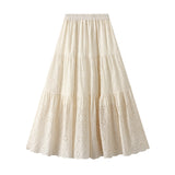 In The Autumn Of 2025, The New French Gentle Wind Embroidered Half-Dress High Waist And Large Swing Dress 6611