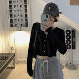 Grey Sunscreen Cardigan Women's Summer 2025 New Small Repair Hooded Jacket Long-Sleeved Short Top Bottom Shirt
