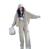 High-End Casual Sports Suit Women's Spring And Autumn Small Workwear Wind And Avant-Garde Two Sets Of Early Autumn Set