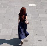 Youth Beautiful New College Style Polo Neck-Upwear Summer Beautiful Lazy Swing Long Dress