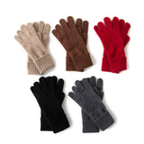 New Men's And Women's Same Solid Color Draw For The Autumn And Winter Of 2026, Goat Woolen Riding Windproof Outdoor Knitted Gloves