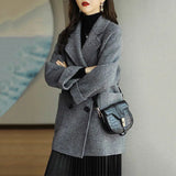 2025 Autumn And Winter New Hair, The Long Coat Female Fashion Style Loosely Show Thin And Yang Small Children's Clothing