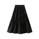 Irregular 100 Folded Skirt Women's Summer New A-Shaped Skirt Umbrella Skirt Long Dress Long Dress 2463