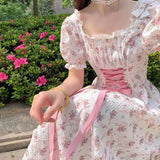 French Design Feeling A Small Sweet First Love Flower Dress Girl Summer Fresh And Gentle Princess Dress