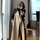 High-End Temperament Hair Coat Woman 2025 Autumn And Winter New Hepburn Wind Loose Long-Term Popular This Coat Tide